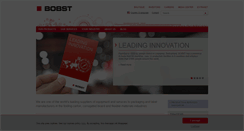 Desktop Screenshot of bobst.com
